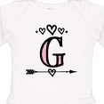 thumbnail image 4 of Inktastic Letter G Monogram Tribal Arrow Girls Long Sleeve Baby Bodysuit, 4 of 5