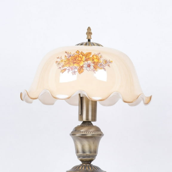 HEANUJJ Vintage Metal Lamp Finials Caps for Floor Lamps, Horn Frame Design, 2 Pieces, Decorative Lighting Accessories