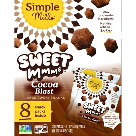 Simple Mills Sweet Mmms Cocoa Blast Gluten Free Cookies, 0.7 oz, 8 Count
