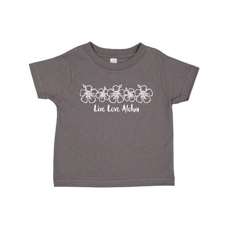 

Inktastic Live Love Aloha WHT Girls Toddler T-Shirt