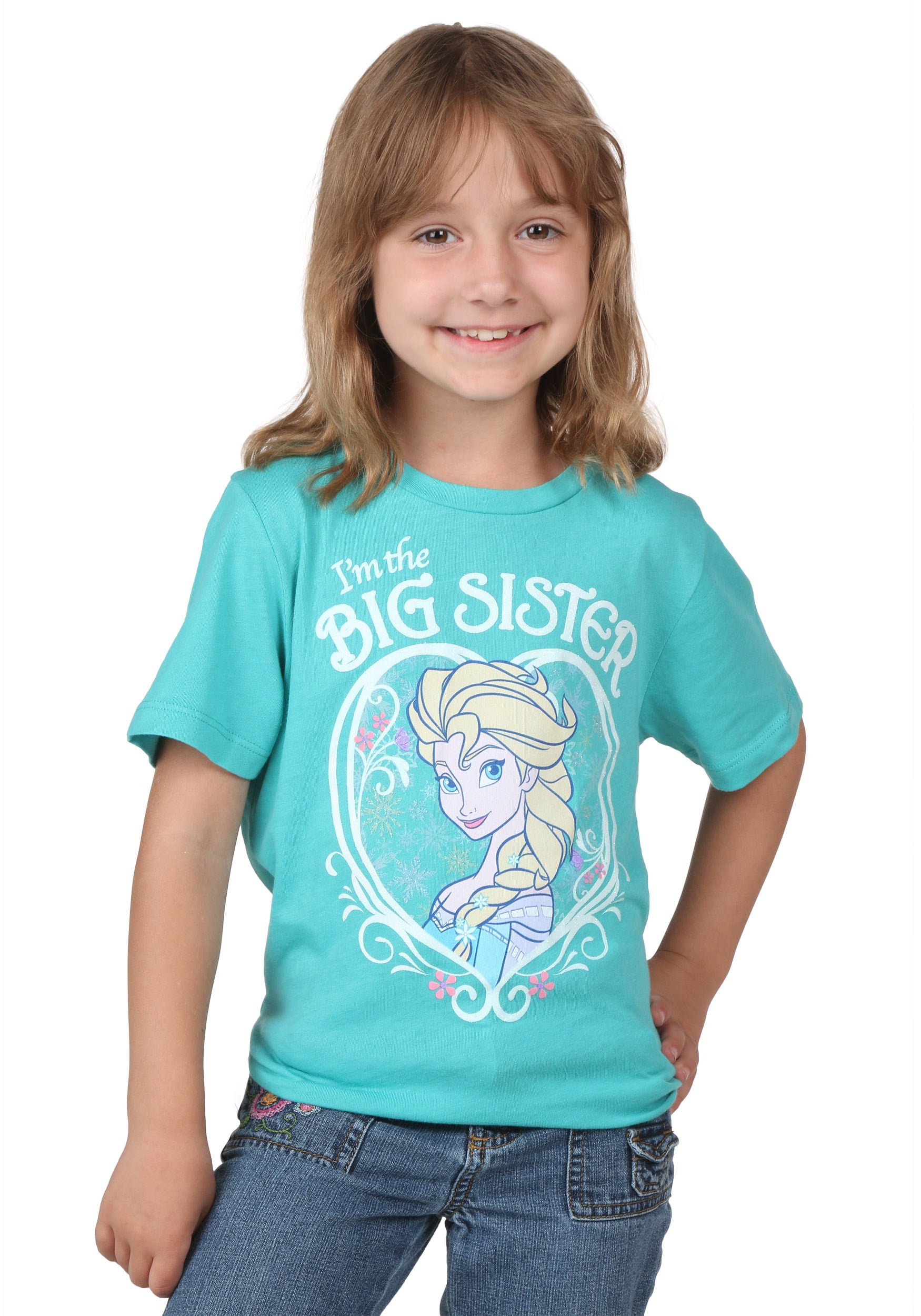 Disney Frozen Elsa Im The Big Sister Little Girls T-Shirt