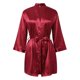 thumbnail image 5 of Bata de satén para dama de honor para mujer - Albornoz corto tipo kimono para bodas, cintura ajustable, tallas S-XL, 5 of 5