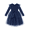 Navy Blue, variant on Arshiner Toddler Girls Tutu Dress Princess Tiered Tulle Long Sleeve Bowknot Birthday Party Dresses