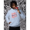 thumbnail image 2 of Love You Berry Much! Hoodie Men -Smartprints Designs, Male x-Large, 2 of 4