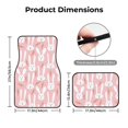 thumbnail image 5 of Fuzoiu Cute Rabbit Carrot Print Carpet Floor Mats for Car,Car Foot Mat Set,Universal Fit 4 Piece Mat Pad Set,Fits Most Cars Trucks Vans Sedans SUV Auto Carpet Mat Se, 5 of 7