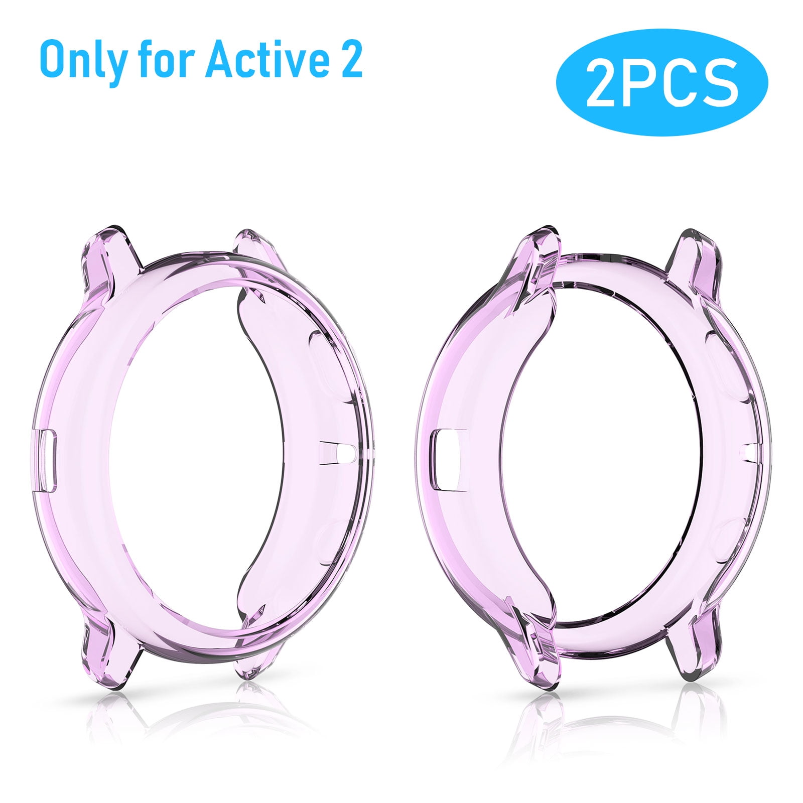 Eeekit 2 Pcs Protector Case Compatible With Samsung Galaxy Watch Active 2 40mm 44mm Plated Soft Tpu Case Cover Bumper Shell Compatible For Galaxy Active 2 Watch Walmart Com Walmart Com