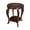 Burnt, variant on The Wooden Town Farmhouse Round Accent End Table,Rustic Side Table Nightstands for Living Room Bedroom,Coffee Tables,Wood Tray Top,Handcrafted Finish, 18"x22" - Burnt