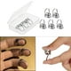 thumbnail image 5 of 8 púas de material acero inoxidable para guitarra acústica, eléctrica, clásica, ukelele, banjo, púas, púas, de uñas con estuche de almacenamiento Plata grande Hugo púas de dedo, 5 of 10