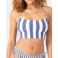 thumbnail image 4 of Roxy Stripe Out Tank Top - Size L - Color: Bijou Blue, 4 of 6