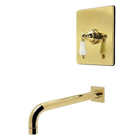 Kingston Brass KB6342PLTO Victorian Single-Handle Pressure Balanced Tub Faucet in Polished Brass