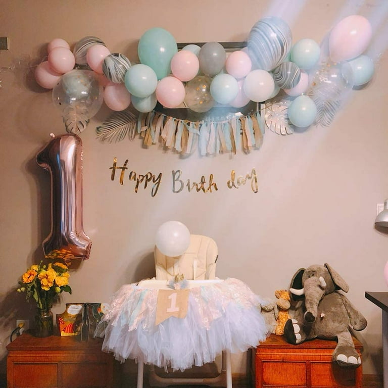 Baby Birthday Decoration 1st Birthday Baby High Chair Banner Chair