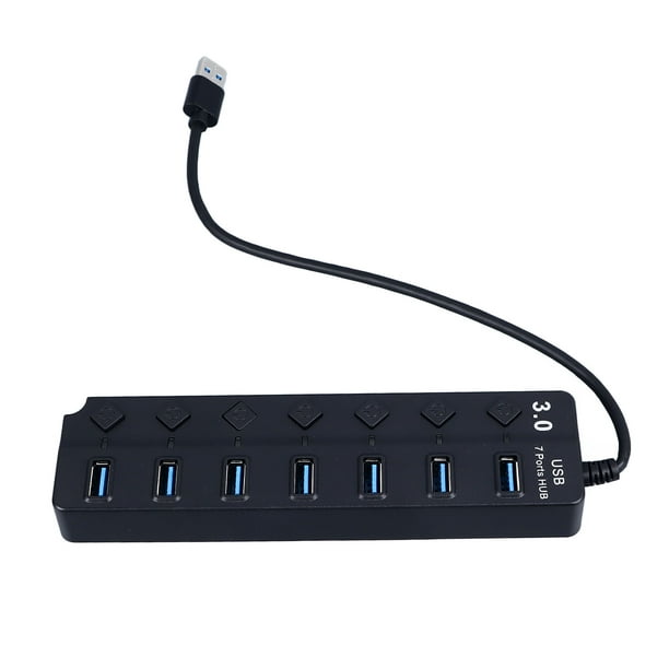 Extensor USB, Concentrador USB De 7 Puertos Para Ahorrar Energía Para Dispositivos Móviles