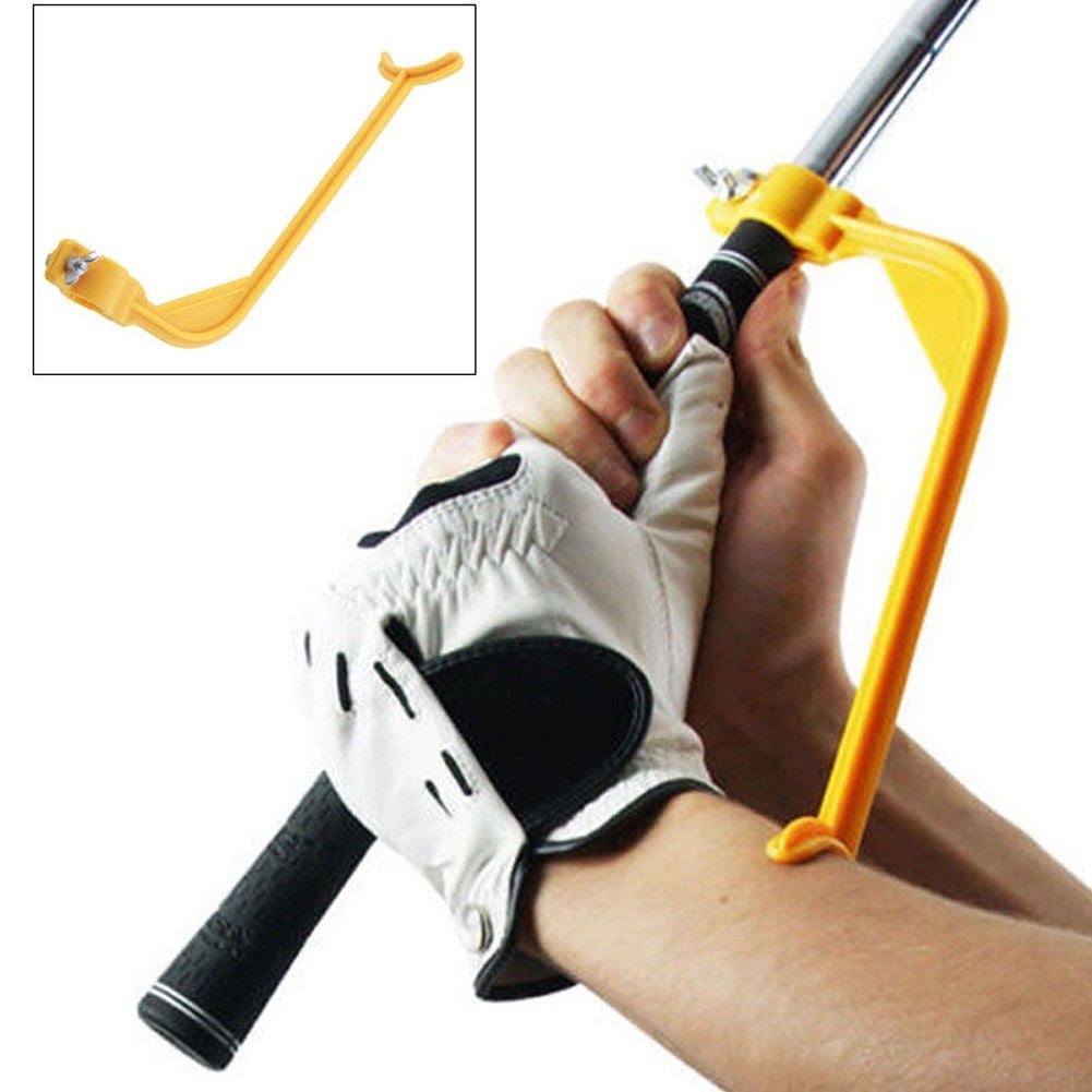 1PC Yellow Golf Swinging Swing Training Accessory Aid Tool Trainer