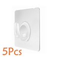 thumbnail image 1 of 5/10/20 piezas Gancho de almacenamiento de pared Soporte de enchufe de alimentación sin perforaciones Gancho invisible para cocina Colgador adhesivo de pared para baño, A, 5 piezas, 1 of 5