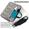 thumbnail image 2 of Lsque Heart Leopard Pattern Laptop Bag – Portable & Slim Single-Shoulder Computer Case with Adjustable Strap, Protective, Lightweight for 13”/14”/15.6” Laptops, 2 of 8