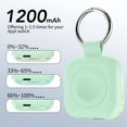 thumbnail image 2 of Cargador portátil HUOTO para Apple Watch inalámbrico de 1200 mAh, color verde, 2 of 8