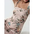 thumbnail image 4 of Printed Bodycon Mini Dress with Square Collar, 4 of 6
