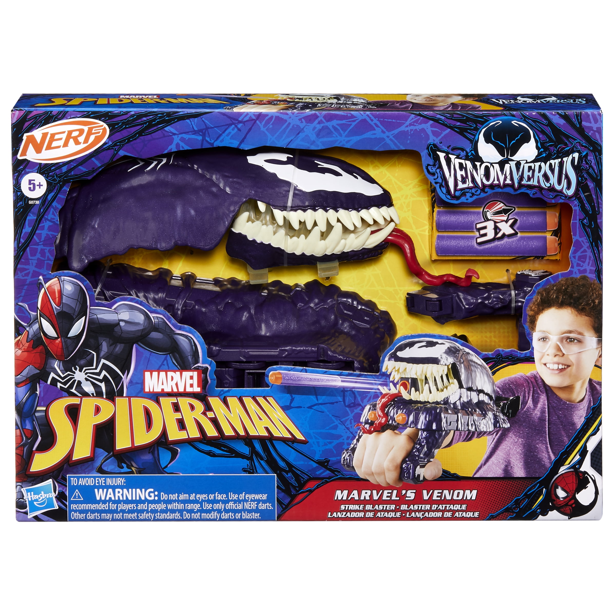 Disfraz Spiderman Niño Lanzador NERF Marvel Spider-Man Venom