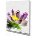 thumbnail image 2 of Esquisse de Fleurs de Lotus Aquarelle - Impression sur Toile Florale, 2 of 3