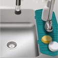 thumbnail image 4 of TFixol Kitchen Sink Splash Guard Silicone Faucet Handle Drip Catcher Tray Faucet Absorbent Mat Sink Protectors for Kitchen Sink, Sink Mat for Bathroom, Farmhouse and RV Kitchen Sink Accessories, 4 of 7