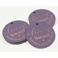 thumbnail image 3 of Inkdotpot Rose Gold Foil Paper Hang Tag Love Is Sweet Wedding Favor Tag 100 Piece, 3 of 7