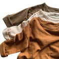 thumbnail image 5 of UACY Boys Long Sleeve T-Shirt Toddler Baby Solid Shirt Kids Cotton Pullover Tee Tops (Orange, 6-12 Months), 5 of 8