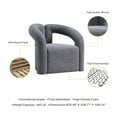 thumbnail image 4 of Manhattan Comfort Darian Solid Wood Frame Accent Chair in Gray, 4 of 7