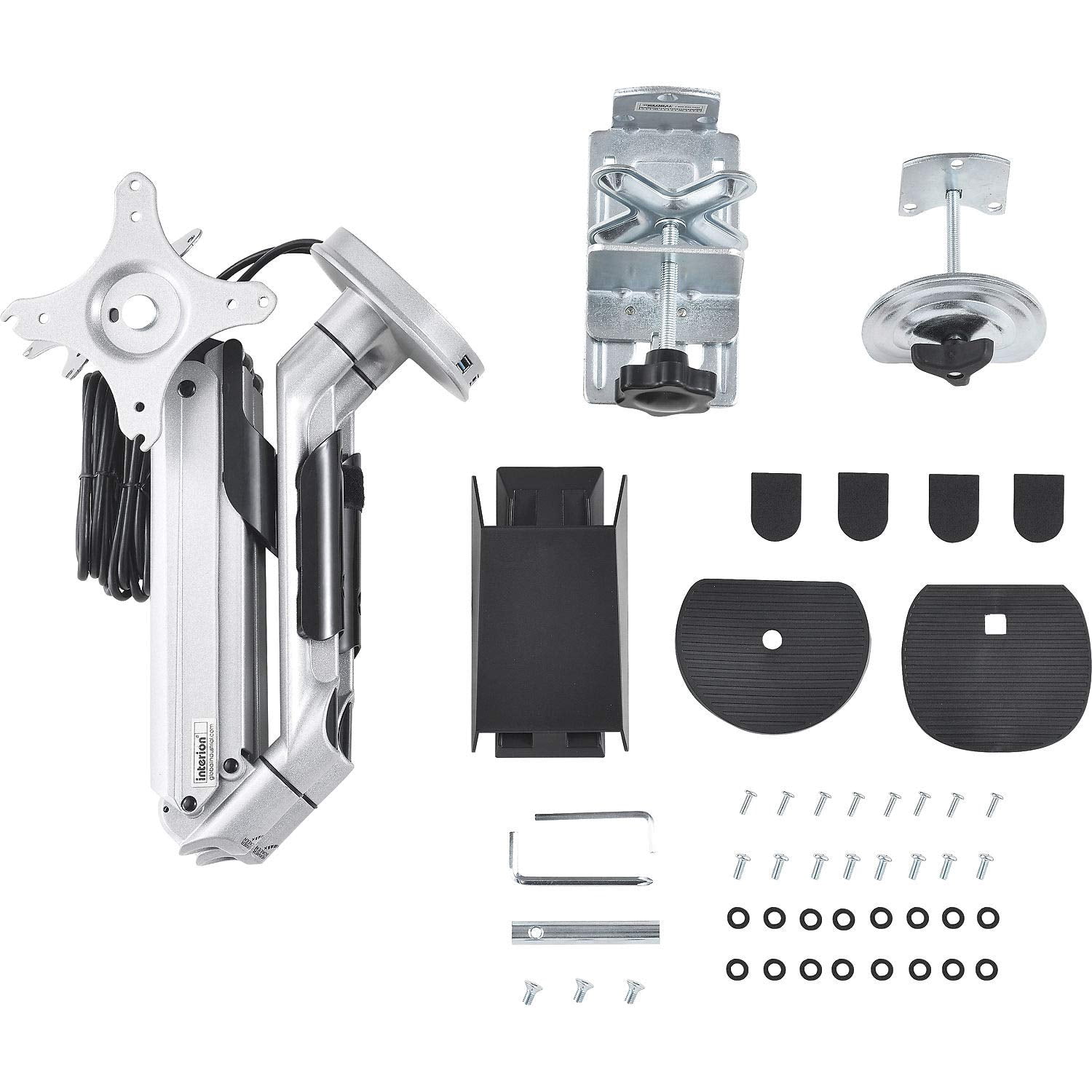 Global Industrial Articulating Dual Monitor Desk Mount