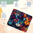 thumbnail image 3 of Cat Square 8.3x9.8 Inch Non-Slip Rubber Bottom Printed Desk Mat Gaming Mousepad Mouse Mat for Office and Gaming, 3 of 6