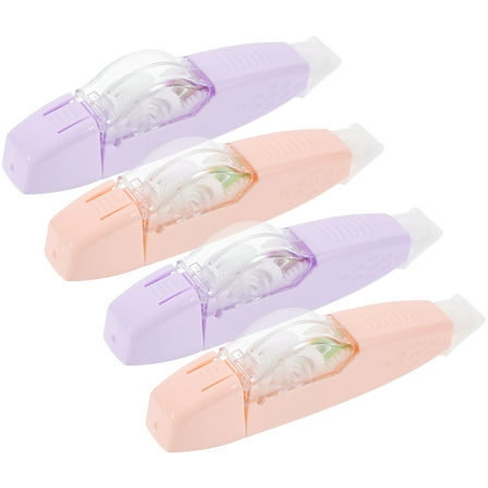 LOLIPPYY 4Pcs Correction Tape Correction Tape For Writing PP Assorted Color Teens Office Work