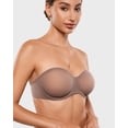 thumbnail image 3 of Women's Sheer Strapless Bras Mesh Sexy Unlined Plus Size See Through Underwire Bra, 3 of 6