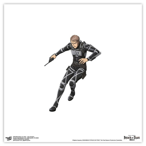 Gallery Pops Attack on Titan - Jean Kirstein Wall Art, Unframed Version, 12" x 12"