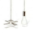 thumbnail image 4 of Cheers US 2Pcs/Set Ceiling Fan Pull Chain Ornaments Extension Chains with Decorative Light Bulb and Fan Cord Fan Pull Chain Set For Ceiling Light Lamp Fan Chain, 4 of 7