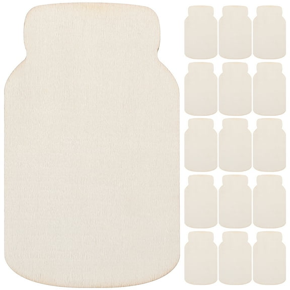 Onaparter 24 Pcs Light House Decorations for Home Unfinished Wood DIY Crafts Mason Jar Wooden Pendant Cutouts Sign Accessories (As Shown)