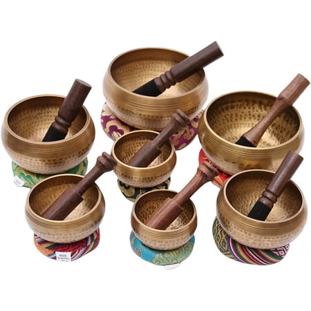 Autentica campana tibetana da 7 pianeti con design martellato a mano |...