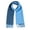 Blue & Lt. Blue, variant on Inca Fashions - Double Sided Solid 100% Alpaca Wool Scarf for Men & Women - In Many Colors