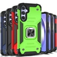 thumbnail image 3 of Xhy Samsung Galaxy A54 5G Case with Screen and Lens Protector and Magnetic Ring Kickstand Military Grade Double Layer Drop Protection Durable Detachable for Galaxy A54 5G Phone - Green, 3 of 9