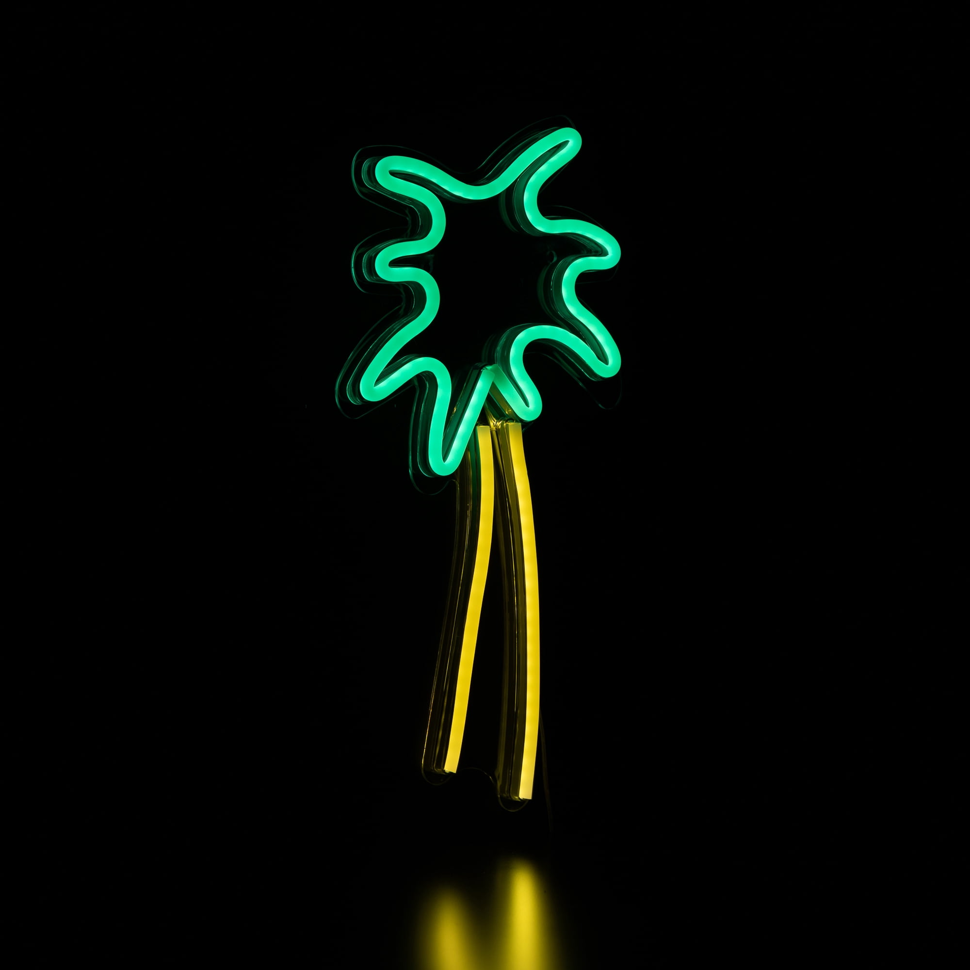Northlight LED Palm Tree Neon Lighted Wall Art - 19" - Green and Yellow