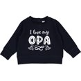 thumbnail image 2 of Inktastic I Love My Opa with Hearts Baby Sweatshirt, 2 of 4
