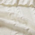 thumbnail image 4 of VCNY Home Dublin Ivory Cable Knit Cotton Throw, 50" x 70", 4 of 5