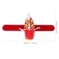 thumbnail image 4 of WASHWEPE Kids Bracelet Slap Bracelet Red Plush 1Set for Decoration at Kindergarten Performances, 4 of 5