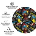 thumbnail image 3 of Naloa Monster Car Leather Coasters for Drinks, Durable Drink Coasters 4 Set for Tabletop Protection, Luxurious Home Décor and Housewarming Gift ( {designName})Round Shape, 3 of 6