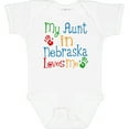 thumbnail image 3 of Inktastic My Aunt in Nebraska Loves Me Boys or Girls Baby Bodysuit, 3 of 5