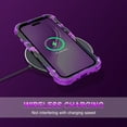 thumbnail image 4 of CASEFIV for iPhone Air Case,Glow in The Dark Heavy Duty Shockproof Protection Hard Plastic Bumper +Soft Silicone Rubber Protective Case for iPhone 17 Air 6.6 inch,Purple Butterfly, 4 of 7