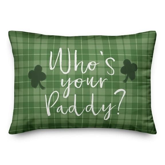 Creative Products Who's Your Paddy 20 x 14 Spun Poly Pillow