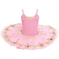 thumbnail image 3 of OBEEII Tulle Tutu Skirts for Toddle Girls Sleeveless Ballet Dance Dresses Trendy Floral Leotard Dance Wear Costume, 3 of 9