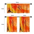 thumbnail image 4 of LALILO Kitchen Curtains and Valances Set of 3 36" Pumpkin Window Treatment Tiers for Window Decor, 4 of 5