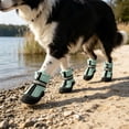 thumbnail image 5 of 4 Pcs Waterproof Dog Shoes with Reflective Straps, Breathable Non-Slip Boots for Large Dogs, Paw Protection for Daily Walking, 5 of 6