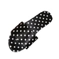 thumbnail image 2 of Samdudou Womens Summer Shoes Casual Flat Sandals Classic Polka Dot Print Open Toe Slip On Slides Wide Strap Smooth Fabric Beach Pool Vacation Footwear for Ladies, 2 of 9