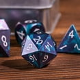 thumbnail image 4 of Cusdie 7-Die DND Dice Set - Premium Aluminum Metal Dice Polyhedral D&D Dice Set for Dungeons and Dragons TTRPG Role Playing Games, 4 of 5